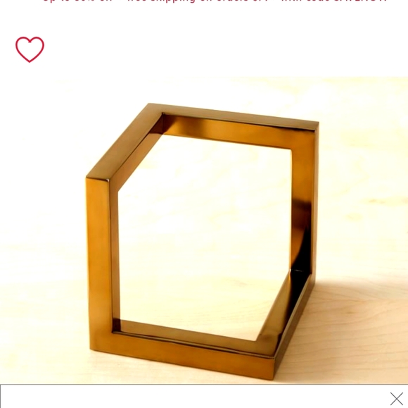 West Elm Other - West Elm Brass Cube